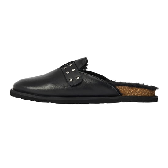 Steve Madden Damesclogs van suède met gesp in de kleur Evergreen (Zwart) - Image 2