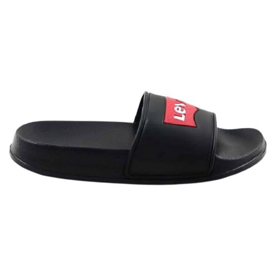 Levis Slippers met vleermuisvleugel-logo voor jongens (Zwart) - Image 1
