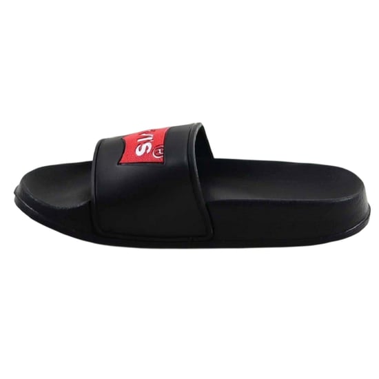Levis Slippers met vleermuisvleugel-logo voor jongens (Zwart) - Image 3