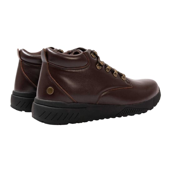 Donnay Heren Lederen Chukka Laarzen (Donkerbruin) - Image 2