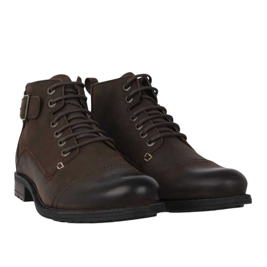Firetrap Heren Webb gesp detail laarzen (Bruin) - Image 5