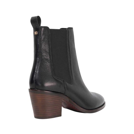 Dune London Dames/Dames Pasil Leren Blokhak Laarzen (Zwart) - Image 2