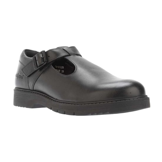 Kickers Dames Finley Leren T-Bar Formele Schoenen (Zwart) - Image 4