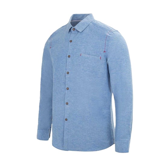 Firetrap Effen heren overhemd van katoenmix (Lichtblauw) - Image 3