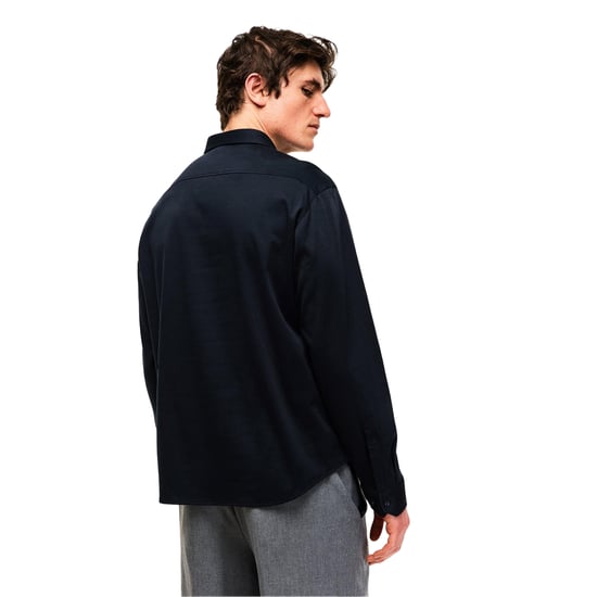 Boss Herenkatoenen shirt met Motion-logo (Donkerblauw) - Image 4