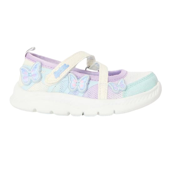 Skechers Comfyflex 2 Butterfly-sportschoenen met glitters voor meisjes (Wit/multikleurig) - Image 1