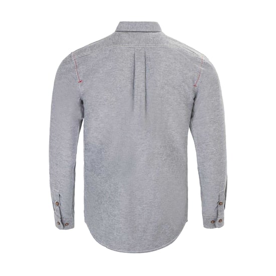 Firetrap Effen heren overhemd van katoenmix (Grijs) - Image 2