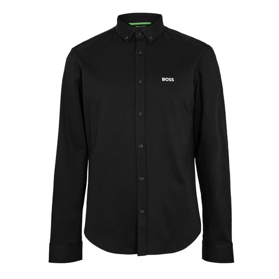Boss Herenkatoenen shirt met Motion-logo (Zwart) - Image 1
