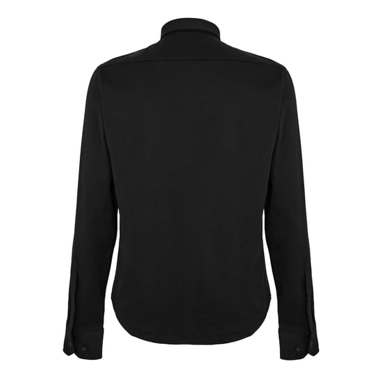 Boss Herenkatoenen shirt met Motion-logo (Zwart) - Image 2