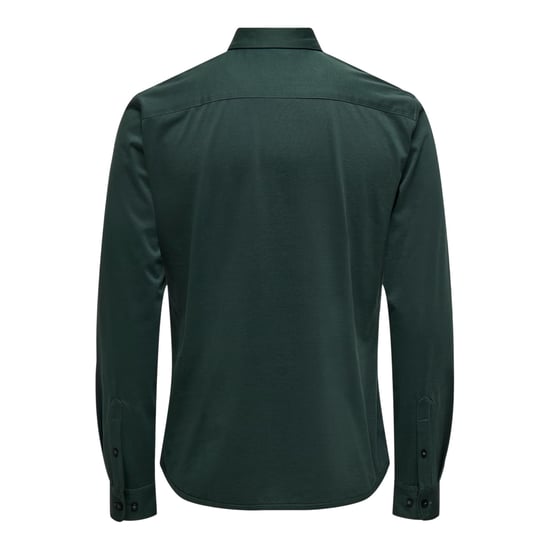 Only Heren Regular Shirt Met Lange Mouwen (Donkerste spar) - Image 3