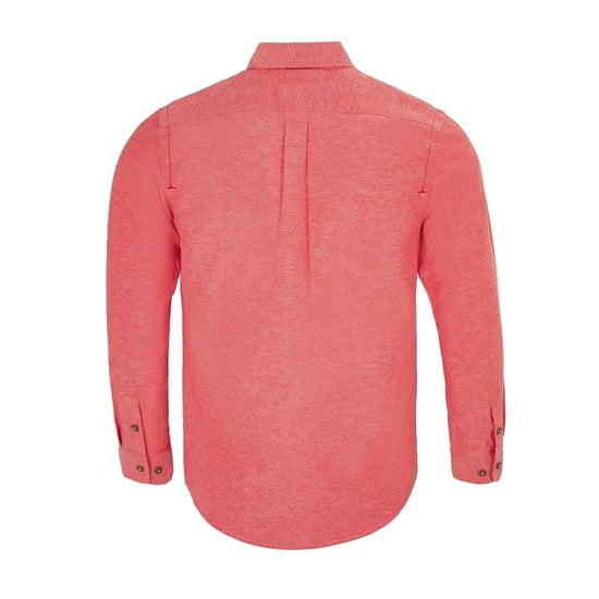 Firetrap Effen heren overhemd van katoenmix (Rood) - Image 2