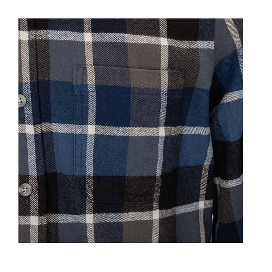 Firetrap Geruit herenoverhemd (Blauw/Zwart) - Image 4