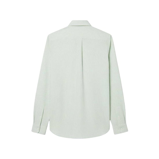 Lacoste Heren Gestreept Oxford Overhemd (Wit) - Image 3
