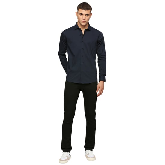 Only Heren Regular Shirt Met Lange Mouwen (Donkere marine) - Image 3