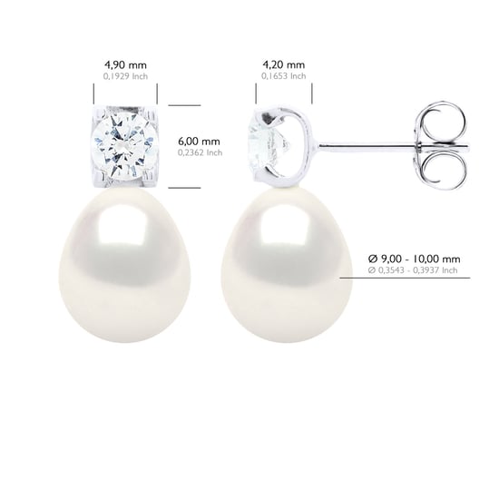 Oorbellen Solitaire Cubic Zirconia Diameter 4,50 mm - Image 2