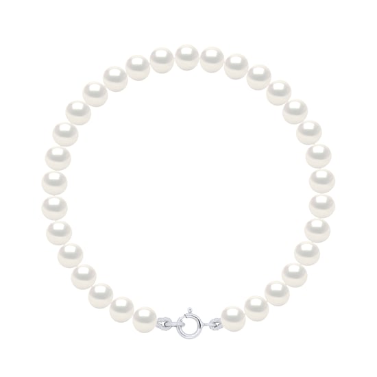 Armband van Echte Gecultiveerde Zoetwaterparels Semi Rond 5-6 mm - Image 1
