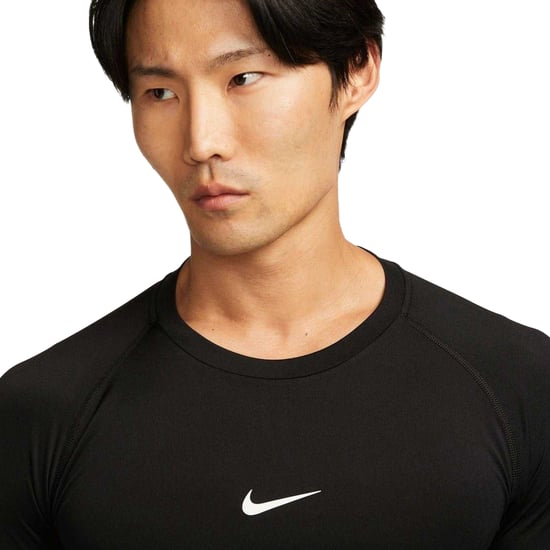 Nike Heren Pro Core Langsleeve T-Shirt (Zwart) - Image 3