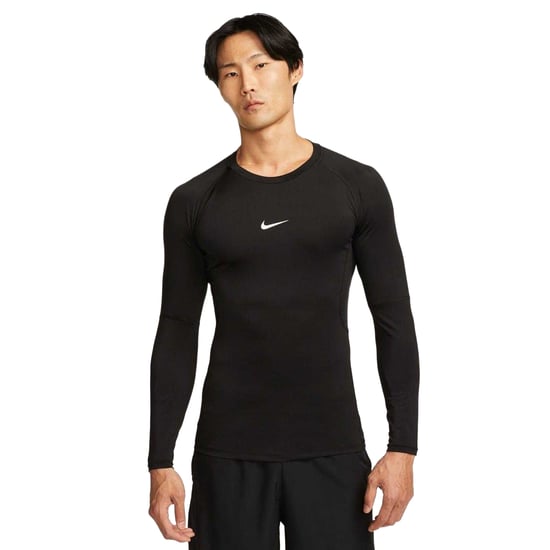 Nike Heren Pro Core Langsleeve T-Shirt (Zwart) - Image 5