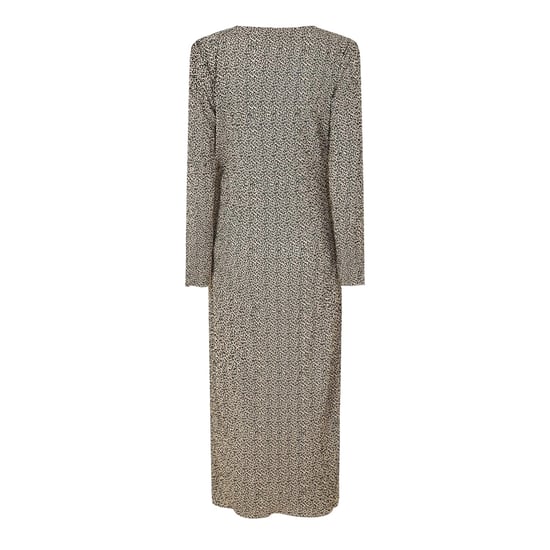Pieces Midi-jurk met lange mouwen en dierenprint voor dames (Natuurlijk) - Image 2