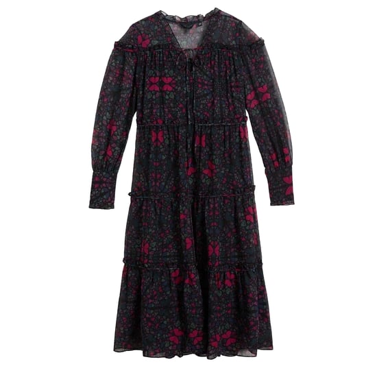 Ted Baker Midi-jurk met ruches voor dames (Zwart) - Image 2