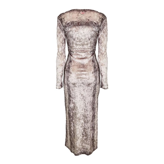 Diesel D-Martel maxi-jurk voor dames (Zwart/Grijs/Denim) - Image 2
