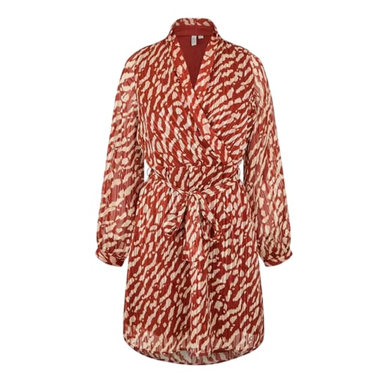 Vero Moda Rie-wikkeljurk met V-hals voor dames (Baksteen) - Image 2