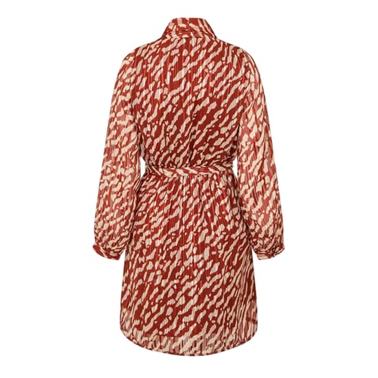 Vero Moda Rie-wikkeljurk met V-hals voor dames (Baksteen) - Image 3