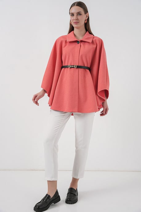 Gestrikte Tweed Cape Jacket - Image 3