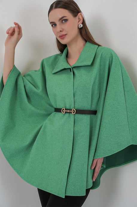 Gestrikte Tweed Cape Jas - Image 3