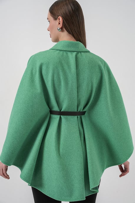 Gestrikte Tweed Cape Jas - Image 6