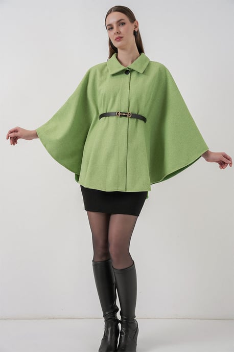 Gekweld Tweed Cape Mantel - Image 2