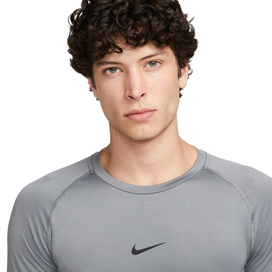 Nike Heren Pro Core Langsleeve T-Shirt (Grijs) - Image 3