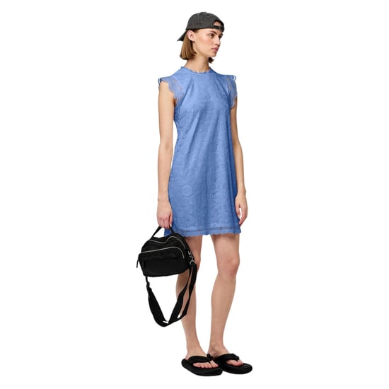 Pieces Olline kanten casual mini-jurk voor dames (Hortensia) - Image 4