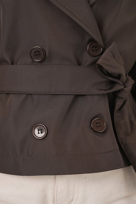 Korte Bouwde Trenchcoat - Image 6
