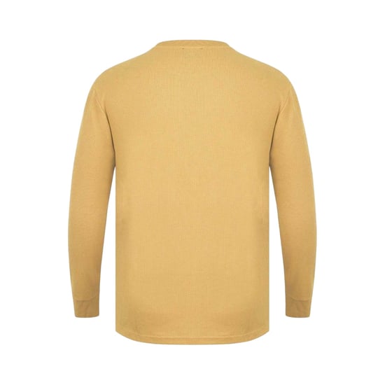 Fabric Heren Wafel T-shirt met lange mouwen (Goud) - Image 2