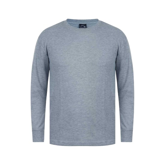 Fabric Heren Wafel T-shirt met lange mouwen (Grijs) - Image 1