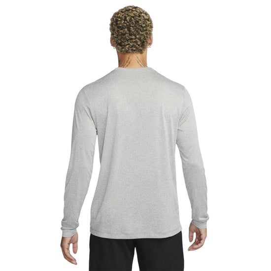 Nike Heren Legend T-shirt met lange mouwen, normale pasvorm (Grijs/zilver) - Image 2