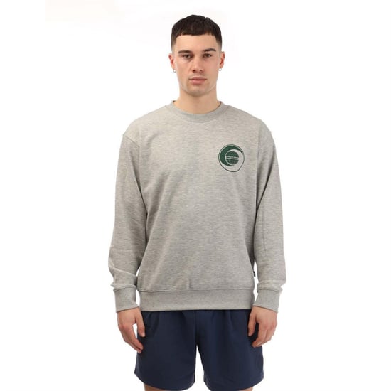 New Balance Heren Frans Terry Relaxed Fit T-shirt met grafische print (Grijs) - Image 1