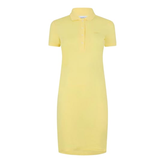 Lacoste Polojurk met kraag voor dames (Geel) - Image 2
