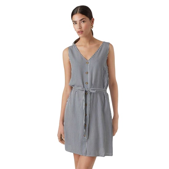 Vero Moda Dames/Dames Gestreepte A-lijn Mini Jurk (Sneeuwwitje) - Image 1