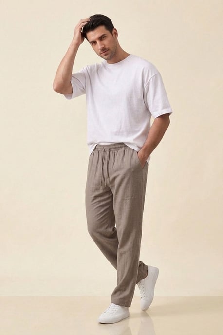 Heren Rechte Woven Broek - Image 1