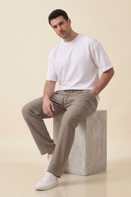 Heren Rechte Woven Broek - Image 2