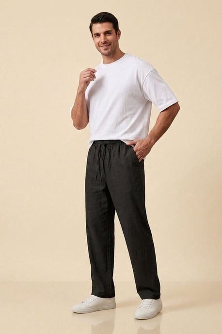 Heren Rechte Weefsel Broek - Image 1