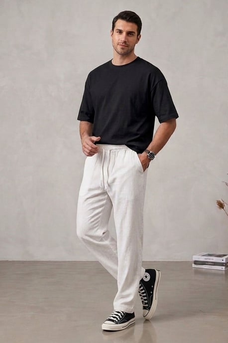 Heren Rechte Woven Broek - Image 1