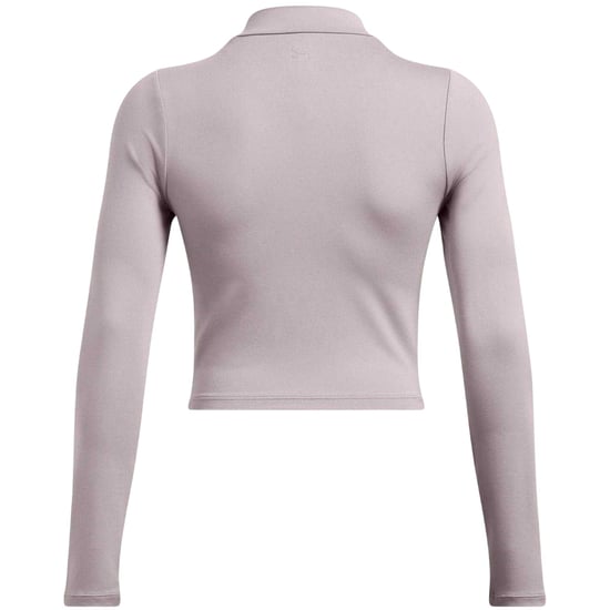 Under Armour Meridian T-shirt met hoge kraag en slank model voor dames (Grijs) - Image 3