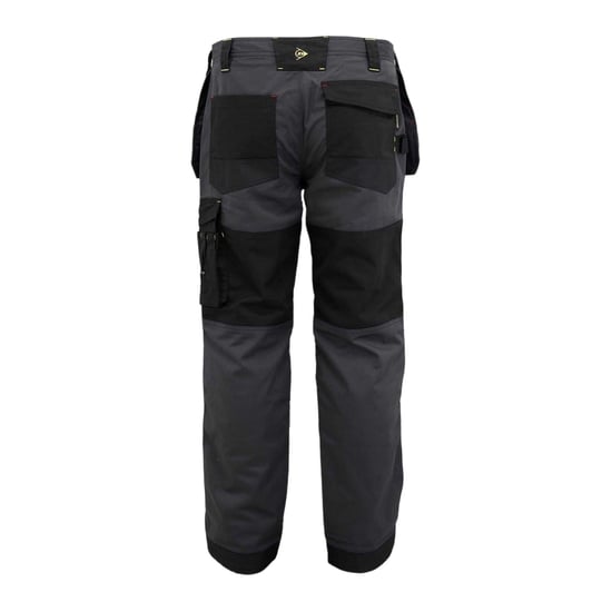 Dunlop Herenwerkbroek met rechte pijpen en meerdere zakken (Houtskool/zwart) - Image 2