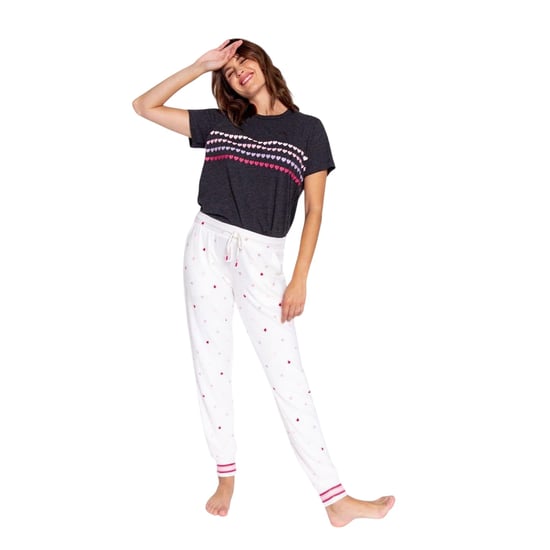 PJ Salvage Dames/Dames Heart Comfort Pyjamabroek (Gebroken wit) - Image 3