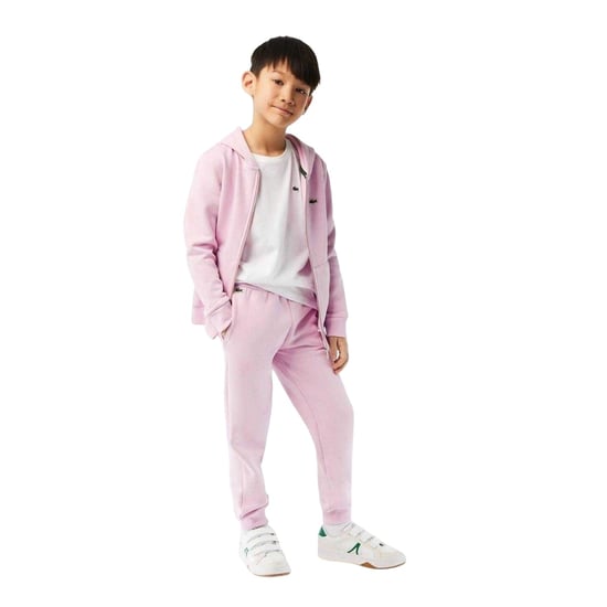 Lacoste Joggingbroek met geborduurd logo voor kinderen/kids (Roze) - Image 5