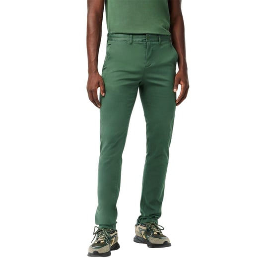 Lacoste Heren Biologisch Katoenen Slanke Chino (Sequoia Groen) - Image 2