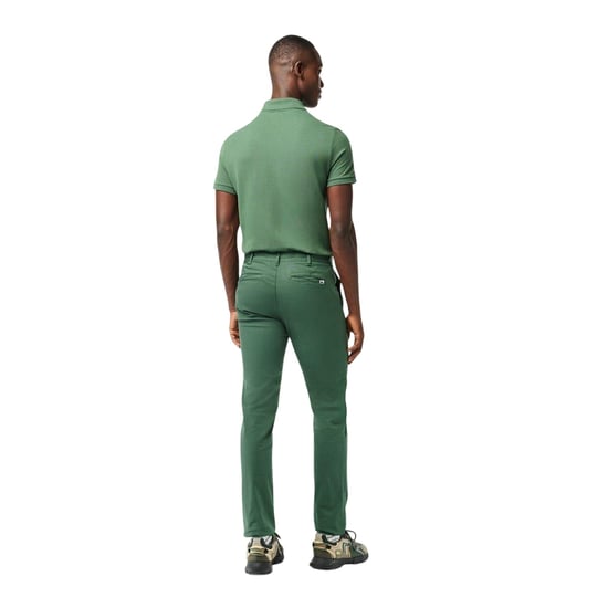 Lacoste Heren Biologisch Katoenen Slanke Chino (Sequoia Groen) - Image 3